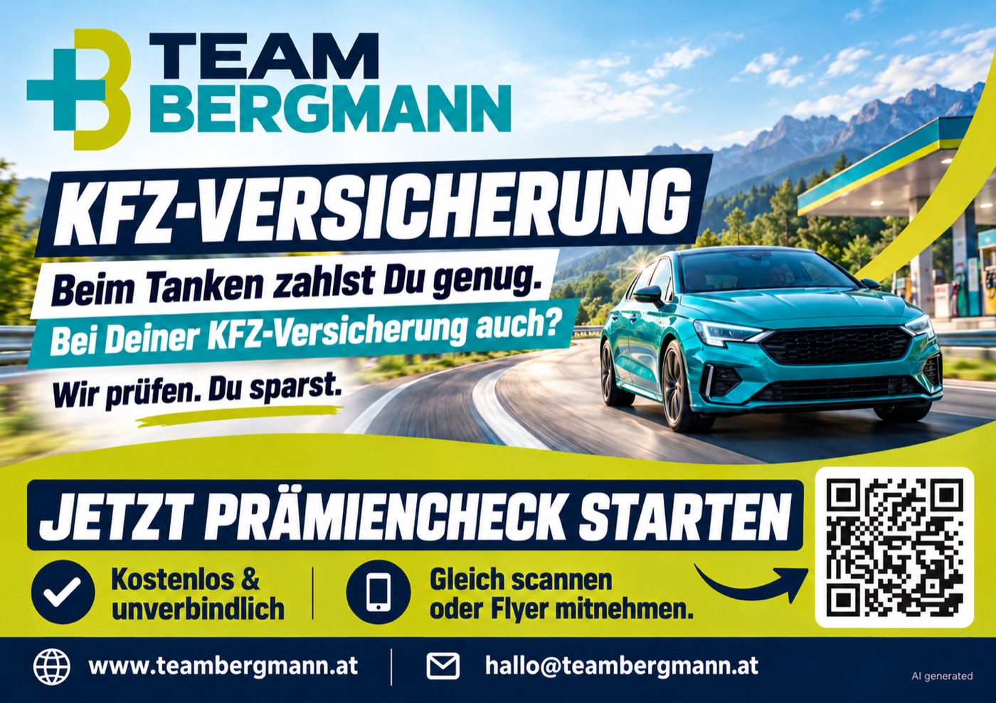 Aktion Prämiencheck Kfz-Versicherung: Wir prüfen. Du sparst.